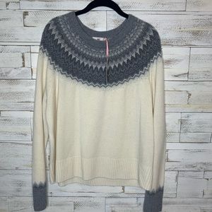 Vineyard Vines Tonal Fairisle Crewneck (Frost)